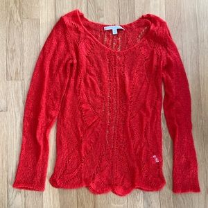 Lauren Conrad Pullover Open Weave Sweater